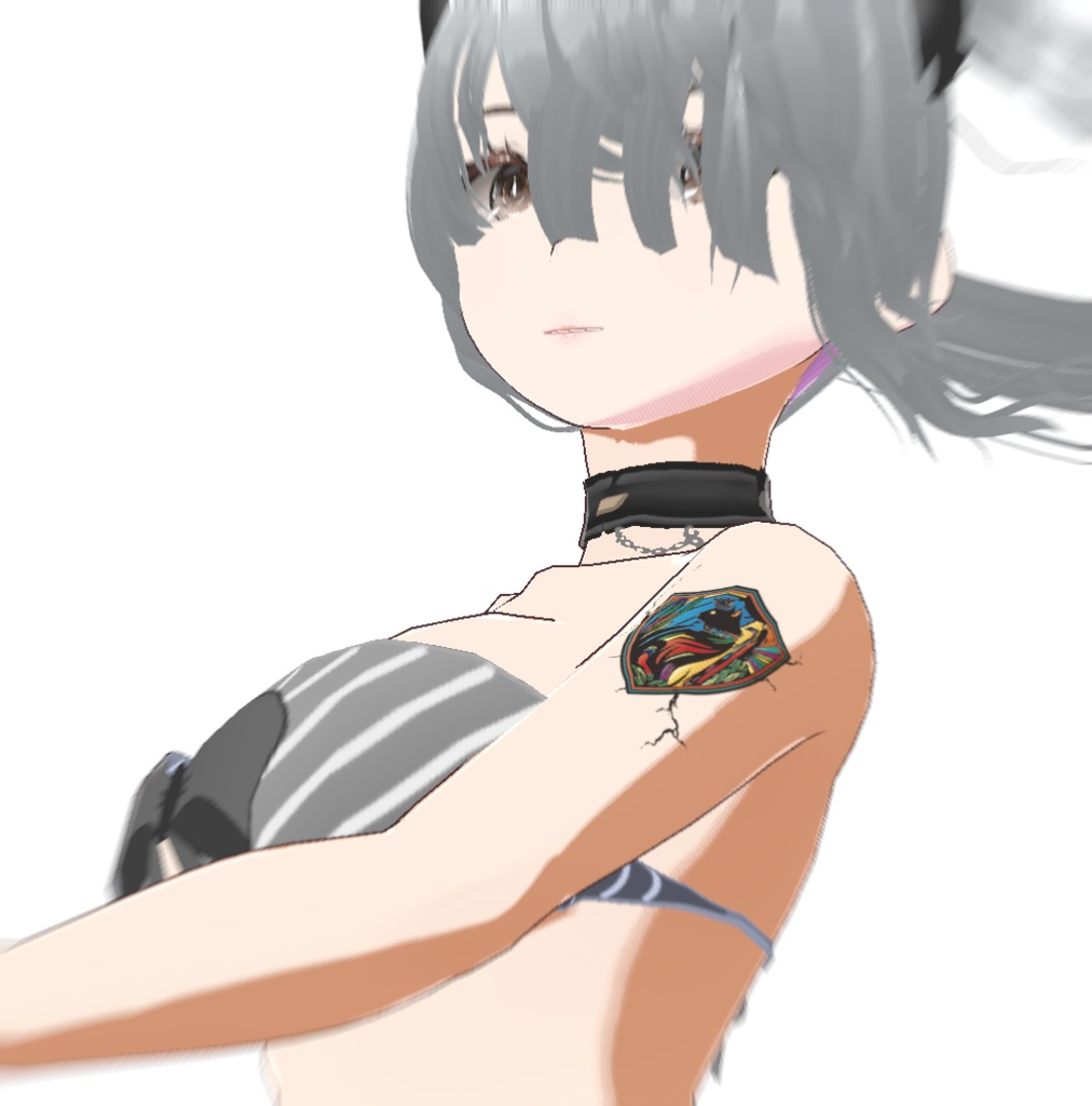 七彩の守り猫バステトエンブレム - vroidテクスチャ - 高解像度png or ai(ベクター)