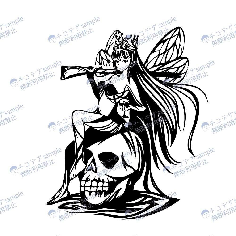 黒翼の誘惑者ベルゼブブ — Temptation Ascendant - vroidテクスチャ+高解像度png or ai(ベクター)