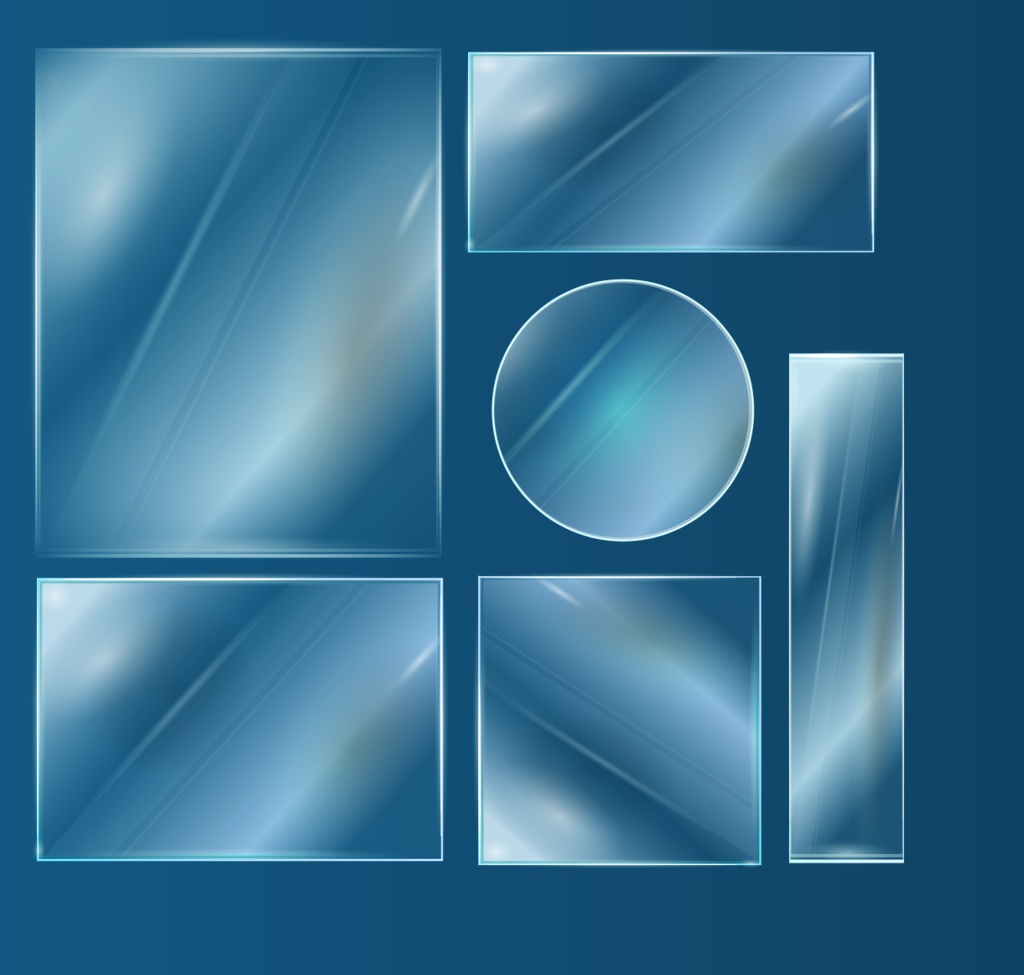 透明ガラスのサイバーパンクフレーム・背景素材 - ココフォリア部屋・TRPGなどに - 高解像度png or ai(ベクター)