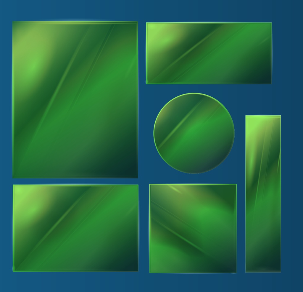 透明ガラスのサイバーパンクフレーム・背景素材 - ココフォリア部屋・TRPGなどに - 高解像度png or ai(ベクター)