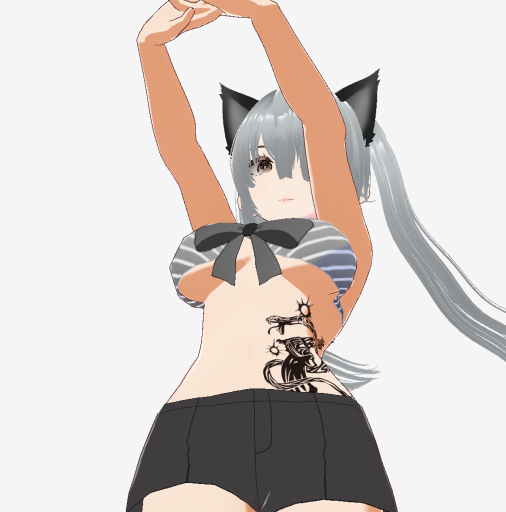 ウロボロスリボルバー - vroidテクスチャのクールなタトゥー - 高解像度png / ai(ベクター)