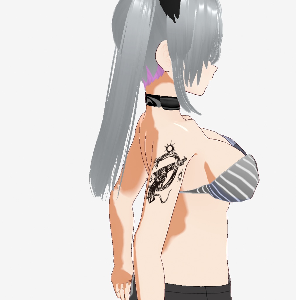 ウロボロスリボルバー - vroidテクスチャのクールなタトゥー - 高解像度png / ai(ベクター)