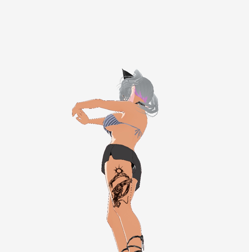 ウロボロスリボルバー - vroidテクスチャのクールなタトゥー - 高解像度png / ai(ベクター)