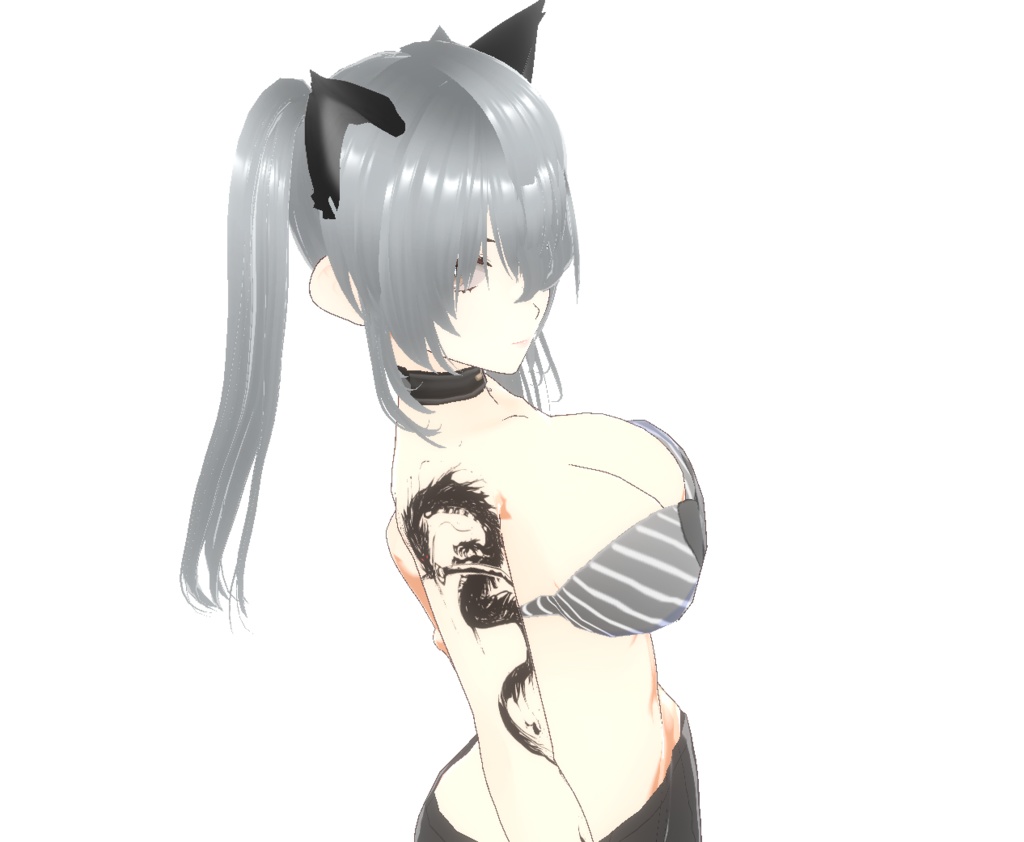 朧墨龍のタトゥー - vroidテクスチャと高解像度png or ai(ベクター)Yatanoctis