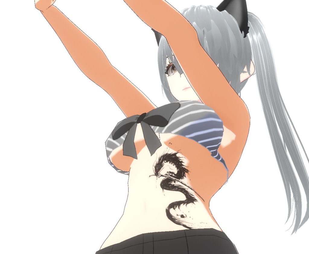 朧墨龍のタトゥー - vroidテクスチャと高解像度png or ai(ベクター)Yatanoctis