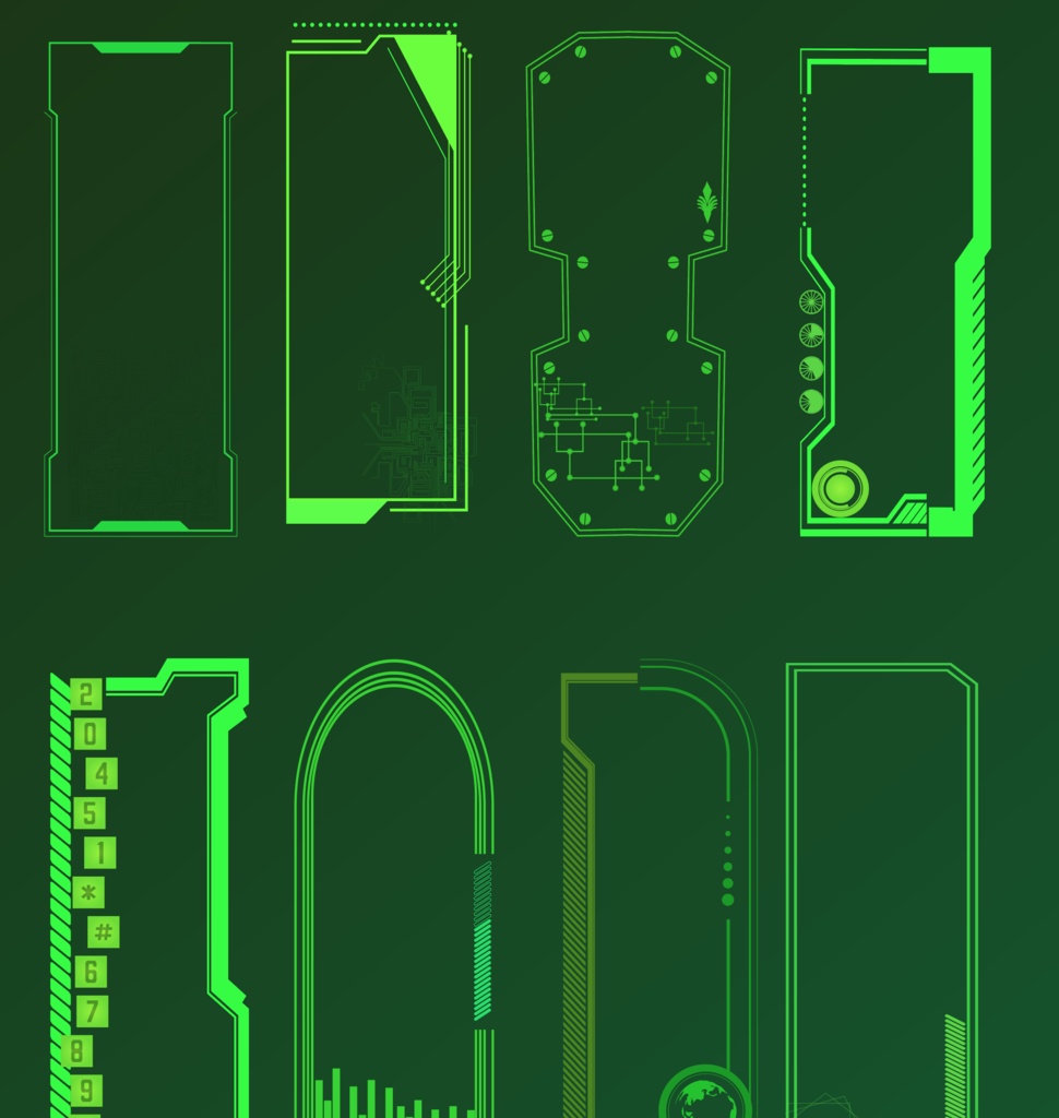 TRPG立ち絵・コマ置き場 - サイバーパンクフレーム40セット