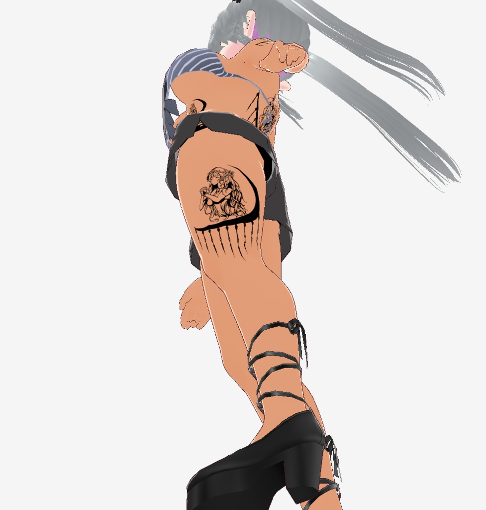 光の女神のタトゥーマーク - vroidテクスチャ - 高解像度png or ベクター