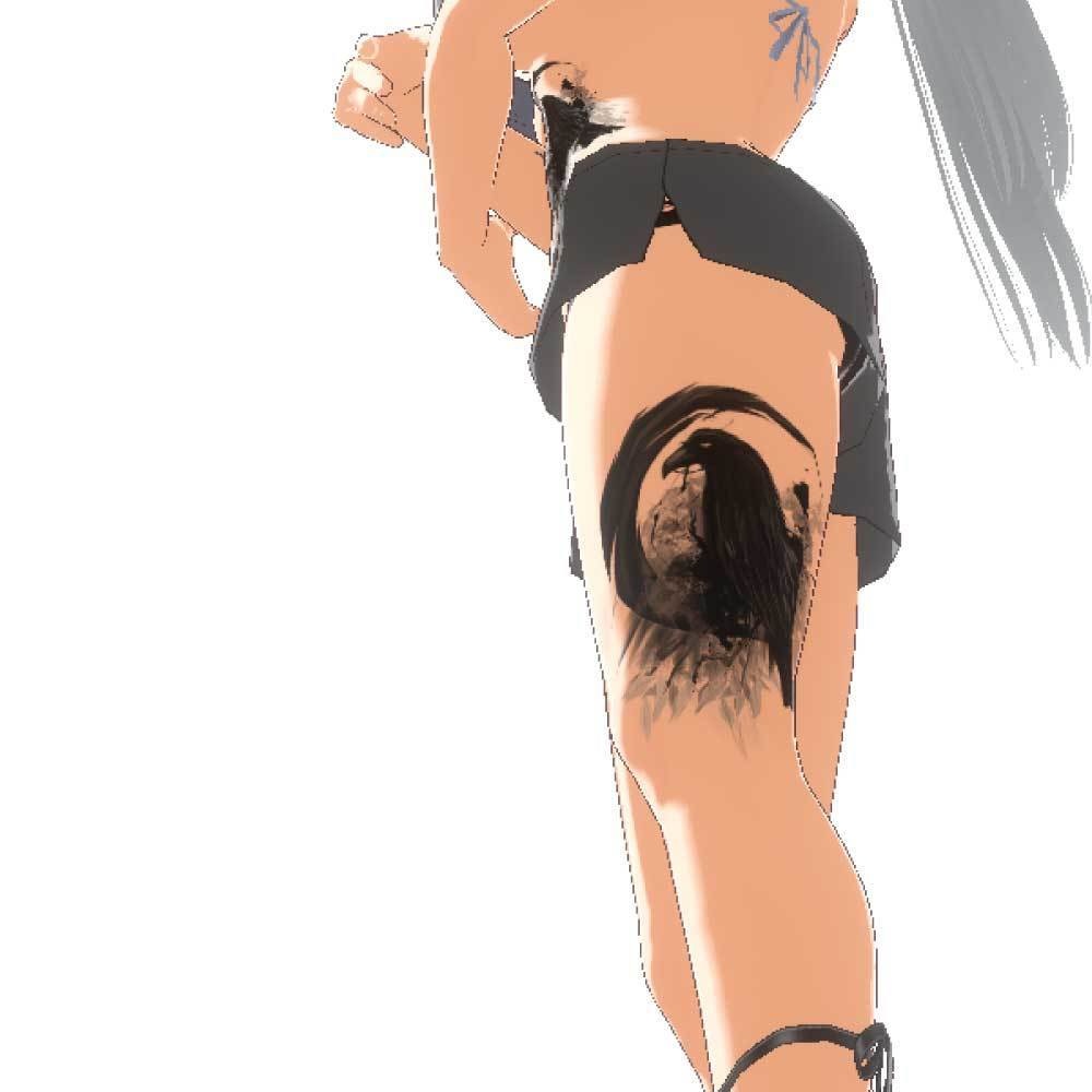 黒の使者レイバンの刻印 - vroidテクスチャ・高解像度PNG - Yatanoctis