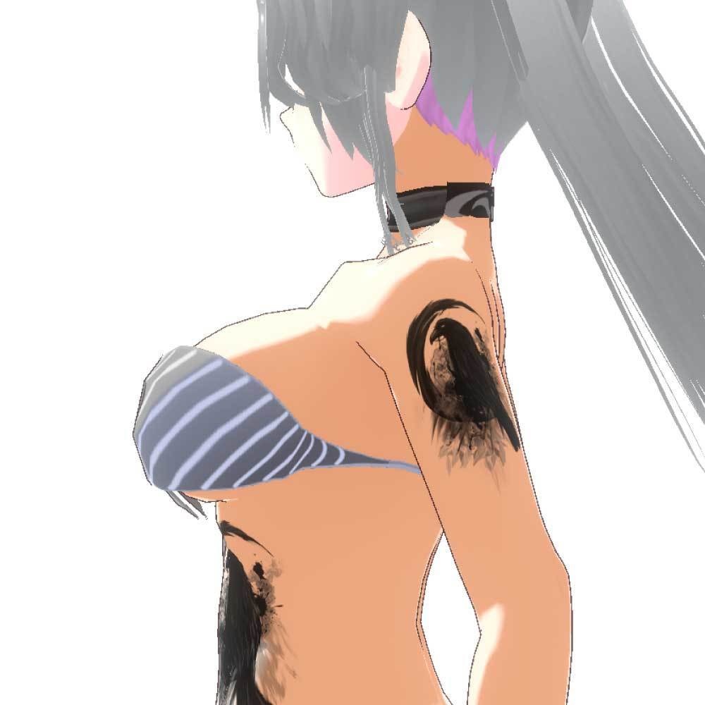 黒の使者レイバンの刻印 - vroidテクスチャ・高解像度PNG - Yatanoctis