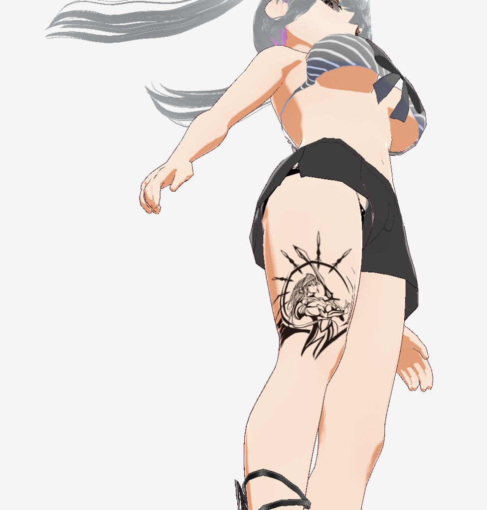 ランス・ロト - 蒼翼剣神のタトゥーマーク - 高解像度png or ai(ベクター)黒/白