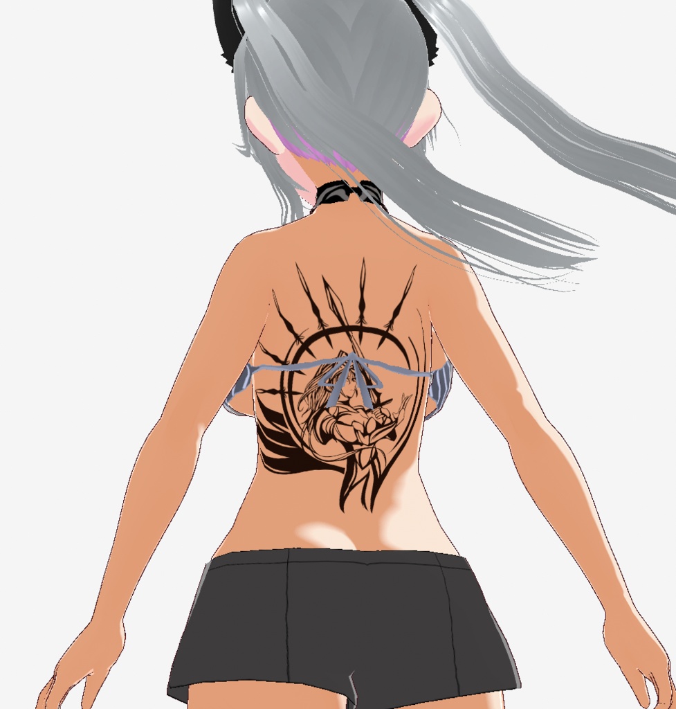 ランス・ロト - 蒼翼剣神のタトゥーマーク - 高解像度png or ai(ベクター)黒/白