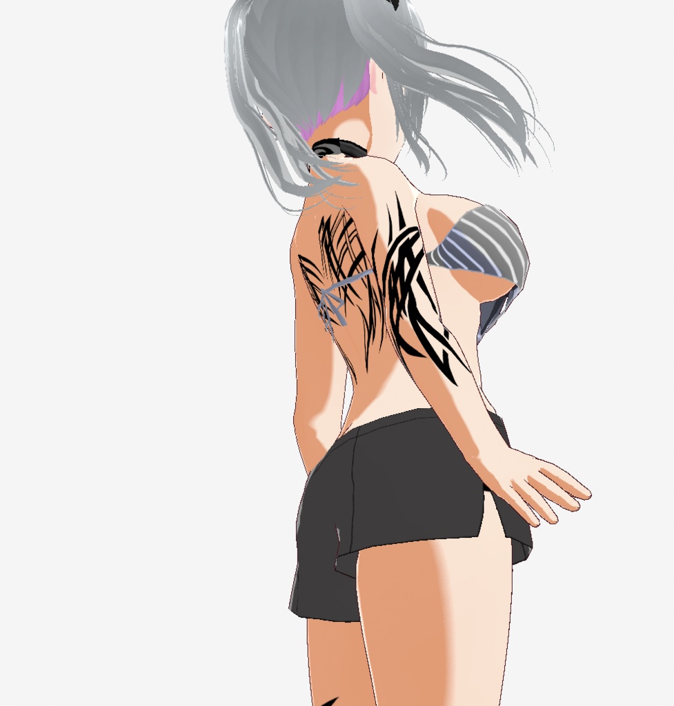 トライバルドラゴン - vroidタトゥーテクスチャセット - png/ai