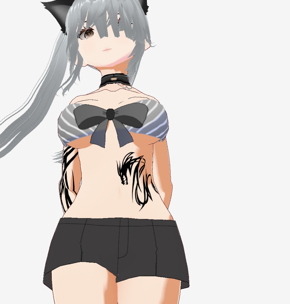 トライバルドラゴン - vroidタトゥーテクスチャセット - png/ai