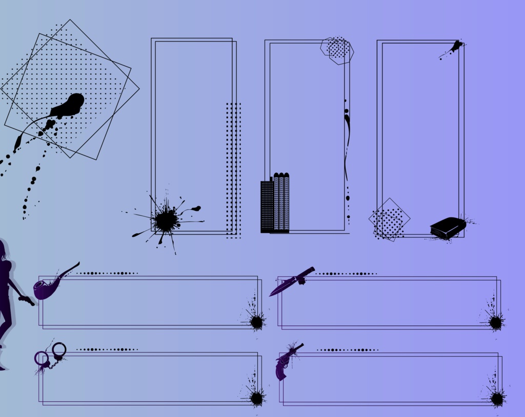 幻影探偵録 - 封印都市の事件簿 - TRPG・ココフォリア用イラスト50種 - 高解像度png