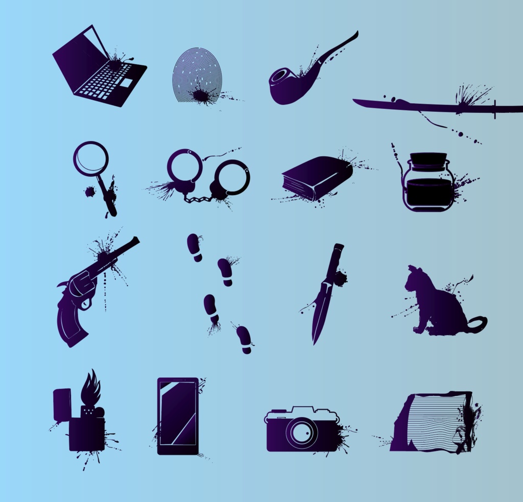 幻影探偵録 - 封印都市の事件簿 - TRPG・ココフォリア用イラスト50種 - 高解像度png