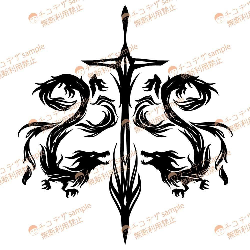 クレイヴ・アンド・ドライグ - 竜の紋章 - vroidテクスチャと高解像度png or ベクター