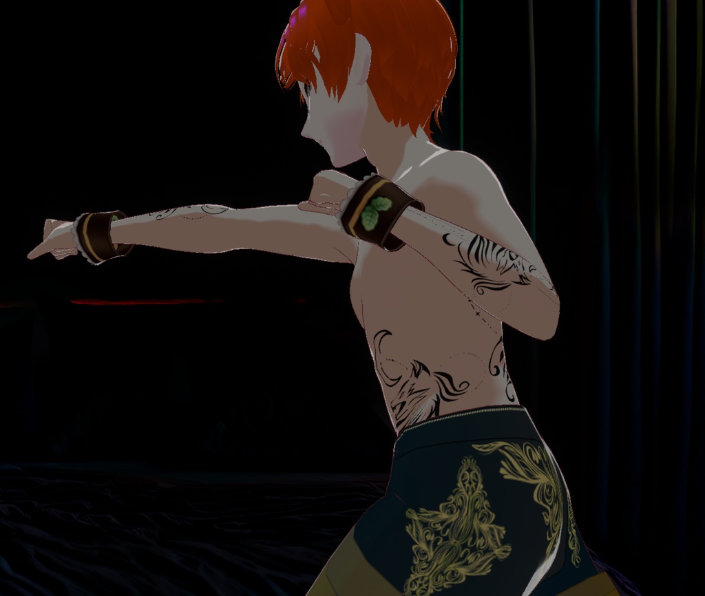 Spirit Fang - おしゃれなオオカミの線画タトゥーデカール - Dark Sings