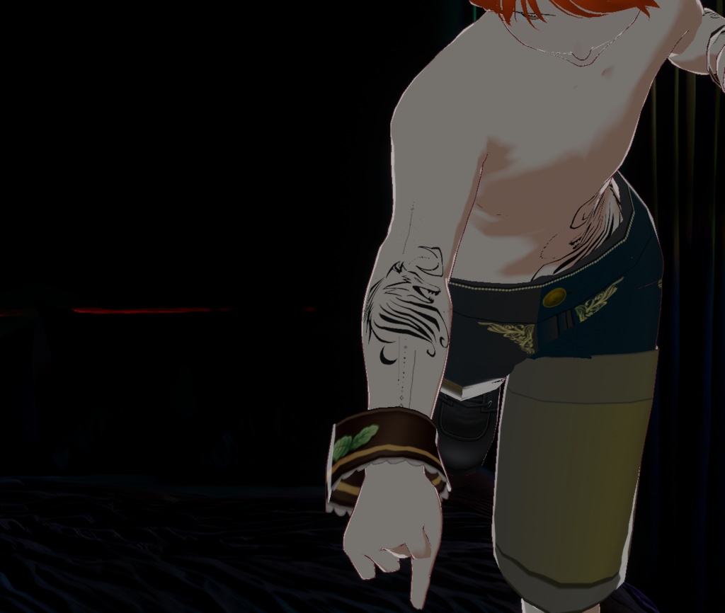 Spirit Fang - おしゃれなオオカミの線画タトゥーデカール - Dark Sings