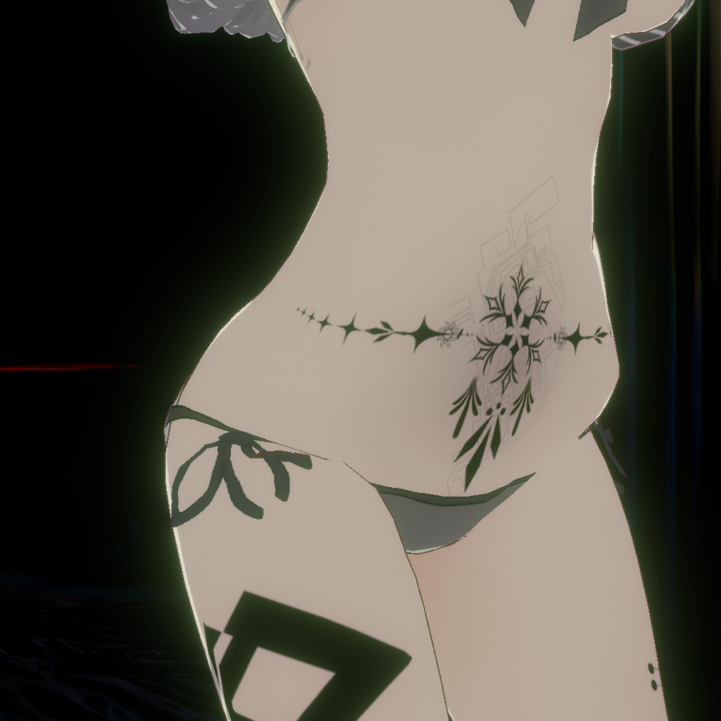 サイバーパンクのフェニックスタトゥーデカールセット PHOENIX.EXE - Dark Sings