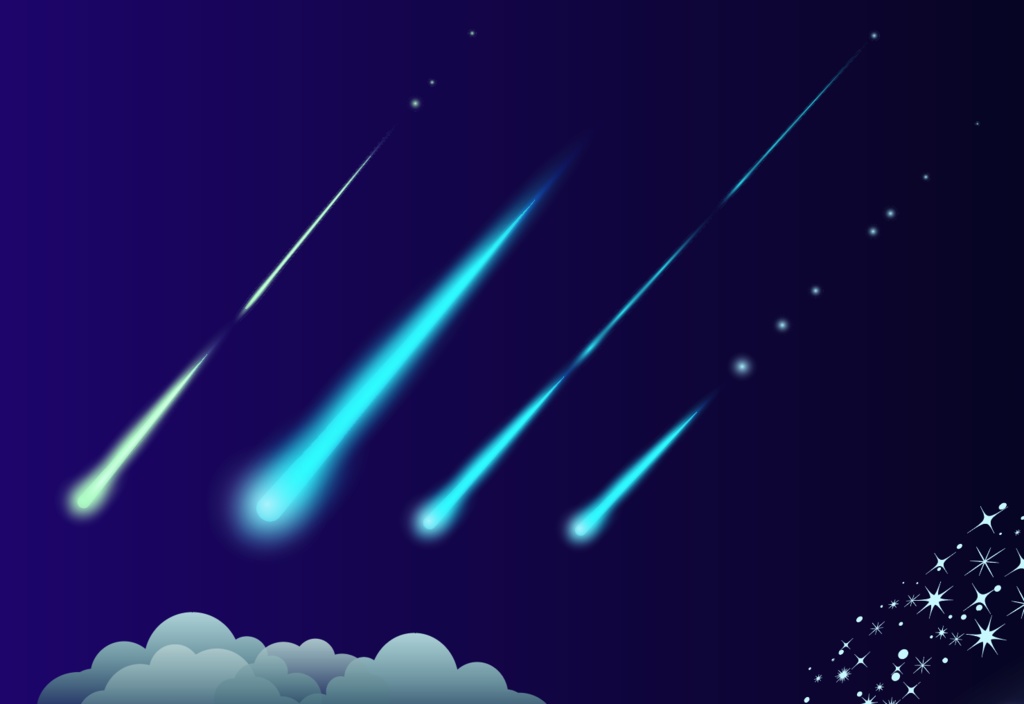 星と煌めきと銀河のイラスト42種 - 星のキラキラ・銀河の素材集