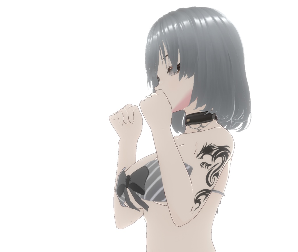 スパイラルドラゴンのタトゥーデカール - vroidテクスチャ・png/ベクター - Dark Sings