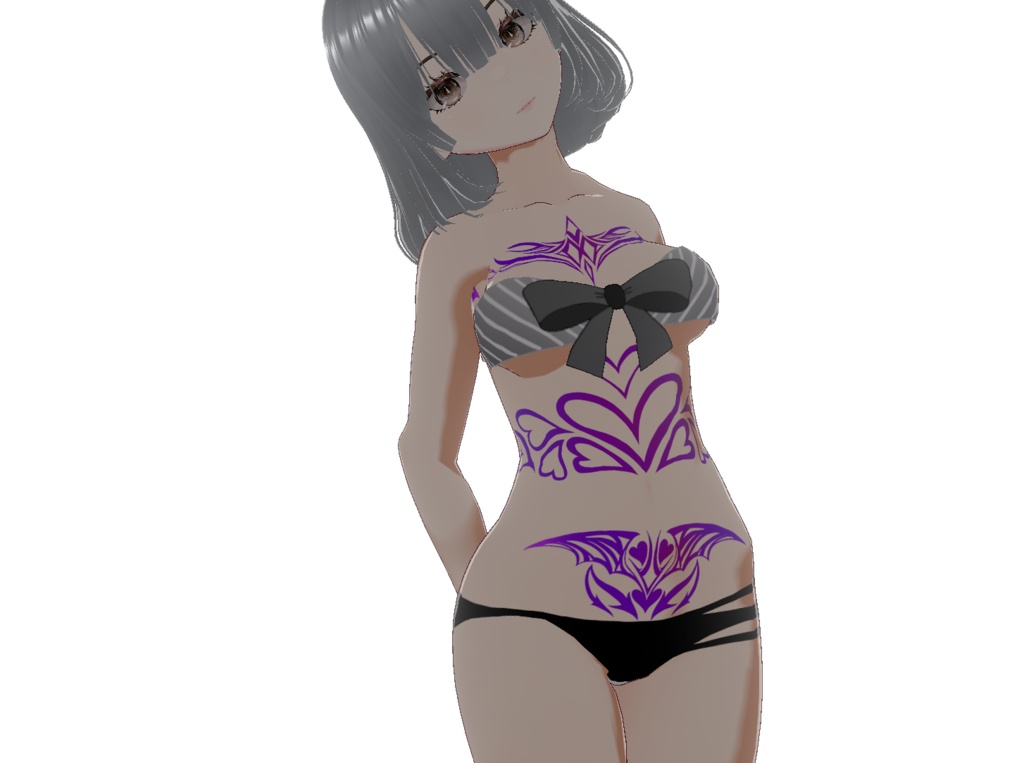淫紋・可愛いVRoidタトゥーデカールセット - 高解像度pngも