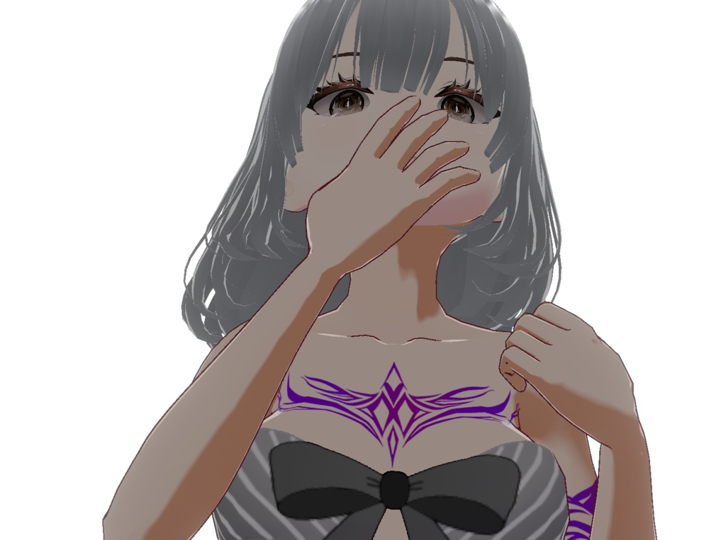 淫紋・可愛いVRoidタトゥーデカールセット - 高解像度pngも