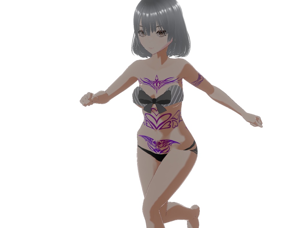 淫紋・可愛いVRoidタトゥーデカールセット - 高解像度pngも