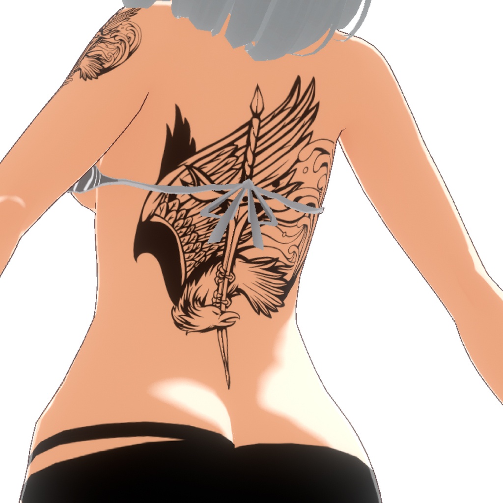 SEA FANG - 波と海と鷲の剣のタトゥーデカール PNG/ai(ベクター)