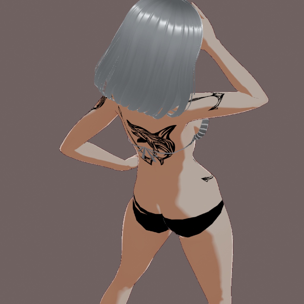 SEA FANG - サメのVRoidタトゥーデカール - png/ai