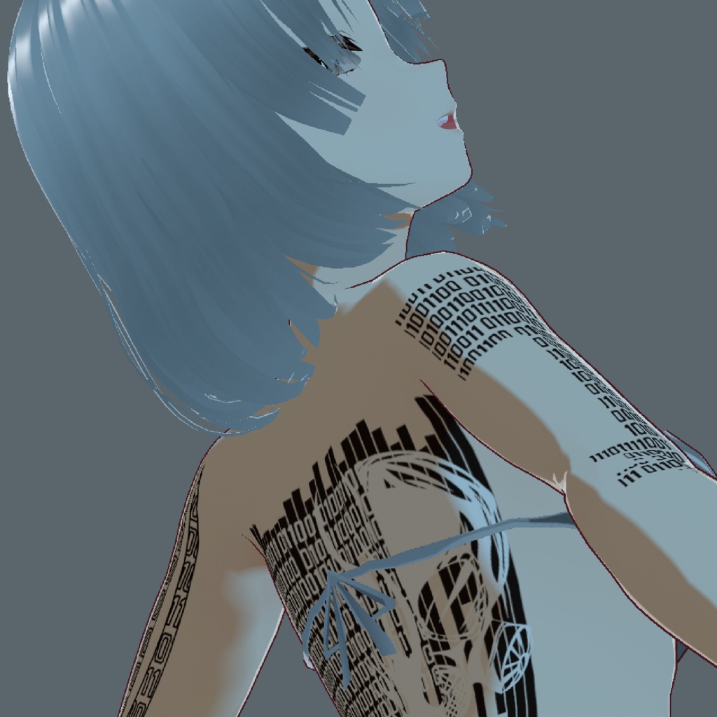 UNKNOWN ENTITY-ダークサイバーのVRoidタトゥー 高解像度png or ベクター