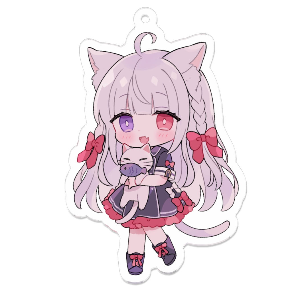 アクリルキーホルダー 【 白乃ねこり 】
