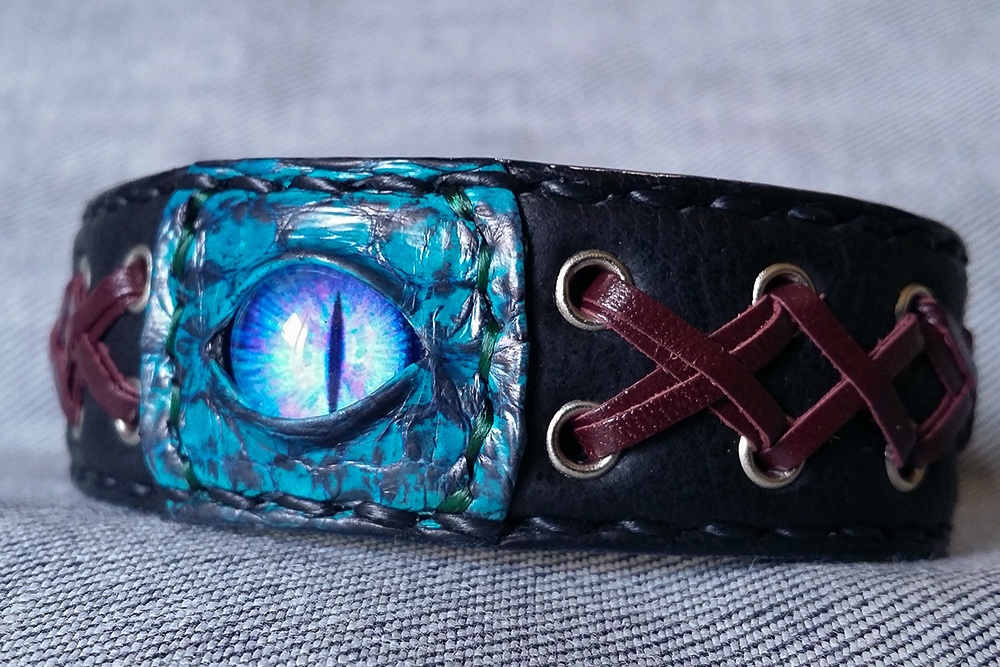 こっちみんなレザーブレスレット02