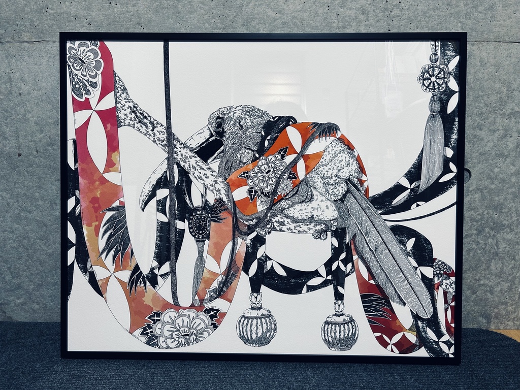 近朱者赤 近墨者黒（展示印刷）