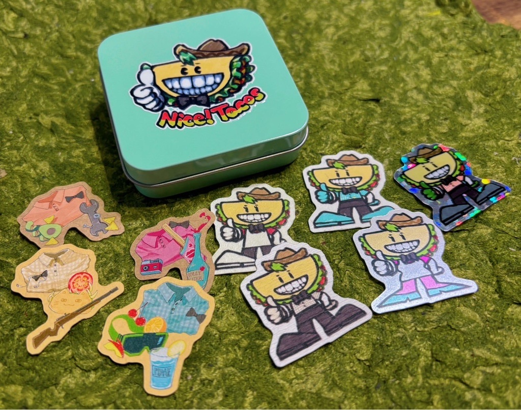 【非公式グッズ】"MAD"で"Nice!"なタコス屋さんステッカーセット