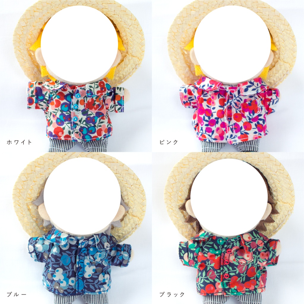 夏の花柄シャツ