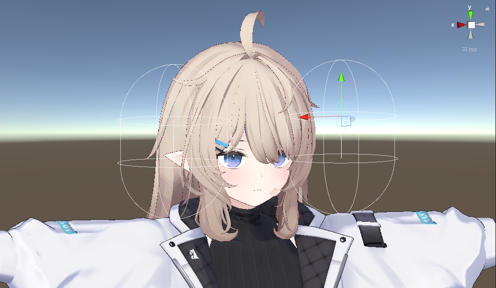 ゴーグル掴み判定用PhysBone設定