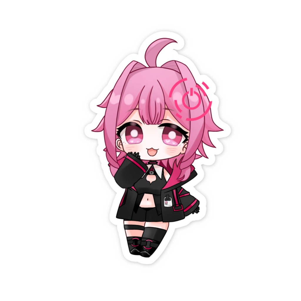 あいるちゃん微笑み通常ステッカー