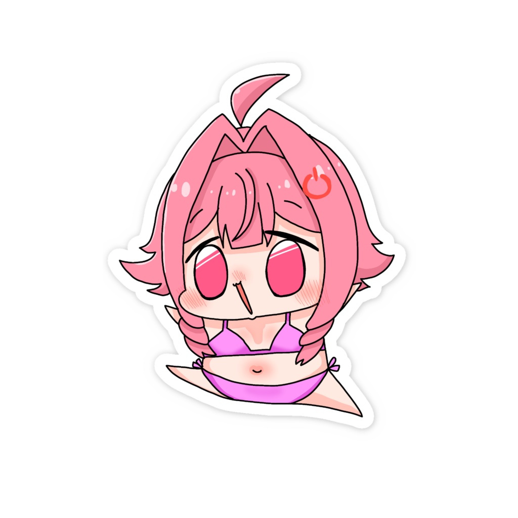 あいるちゃんビキニ??ステッカー