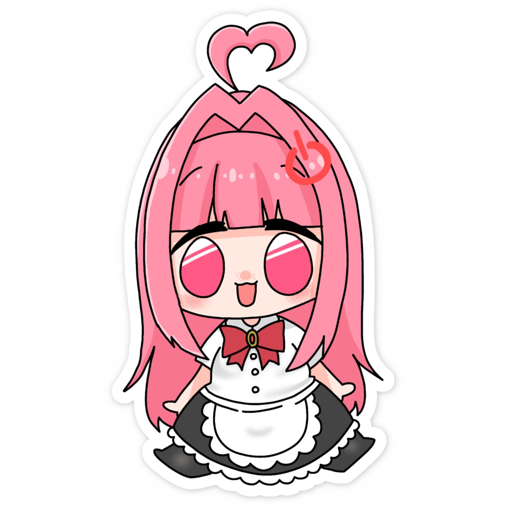 あいるちゃんお人形ステッカー