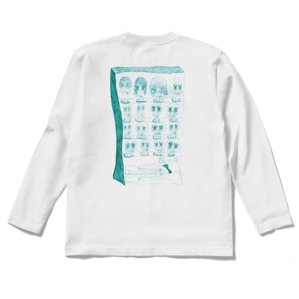 愛情自販機 ロングTシャツ (白)