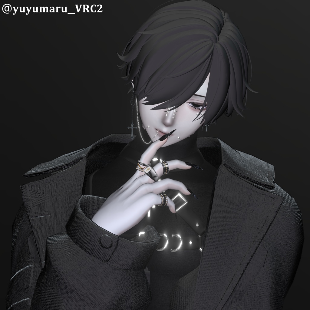 「Luxurious Ring」VRC想定 3Dアクセサリー リング