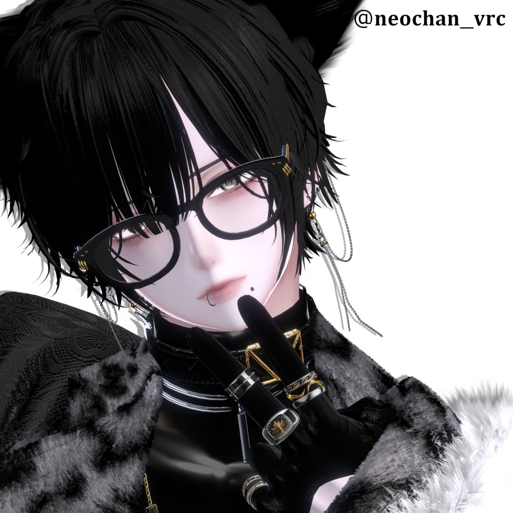 「Luxurious Ring」VRC想定 3Dアクセサリー リング