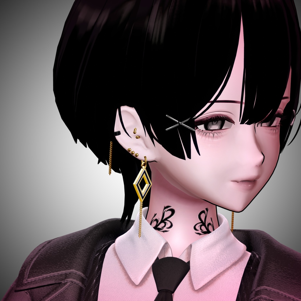 ✦9アバター対応「Luxurious Earring」VRC想定 3Dアクセサリー ピアス イヤリング