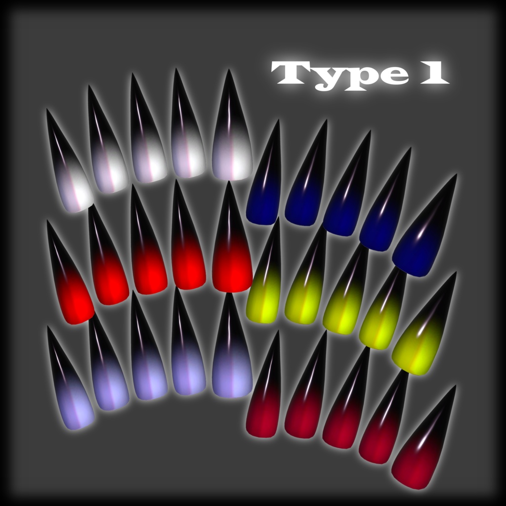 【12アバター対応】✦Talon Nail