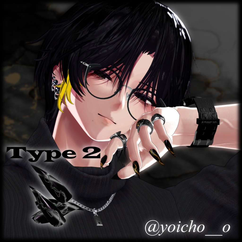 【12アバター対応】✦Talon Nail