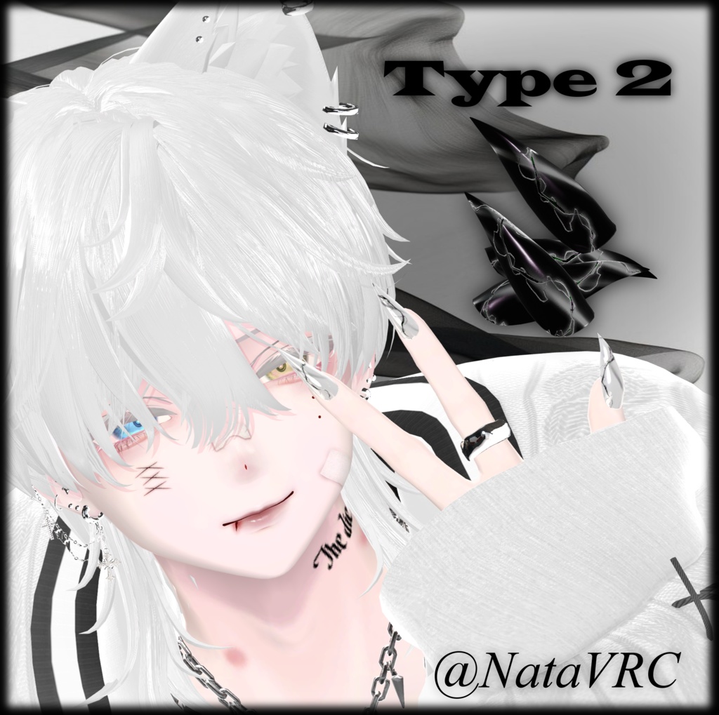 【12アバター対応】✦Talon Nail