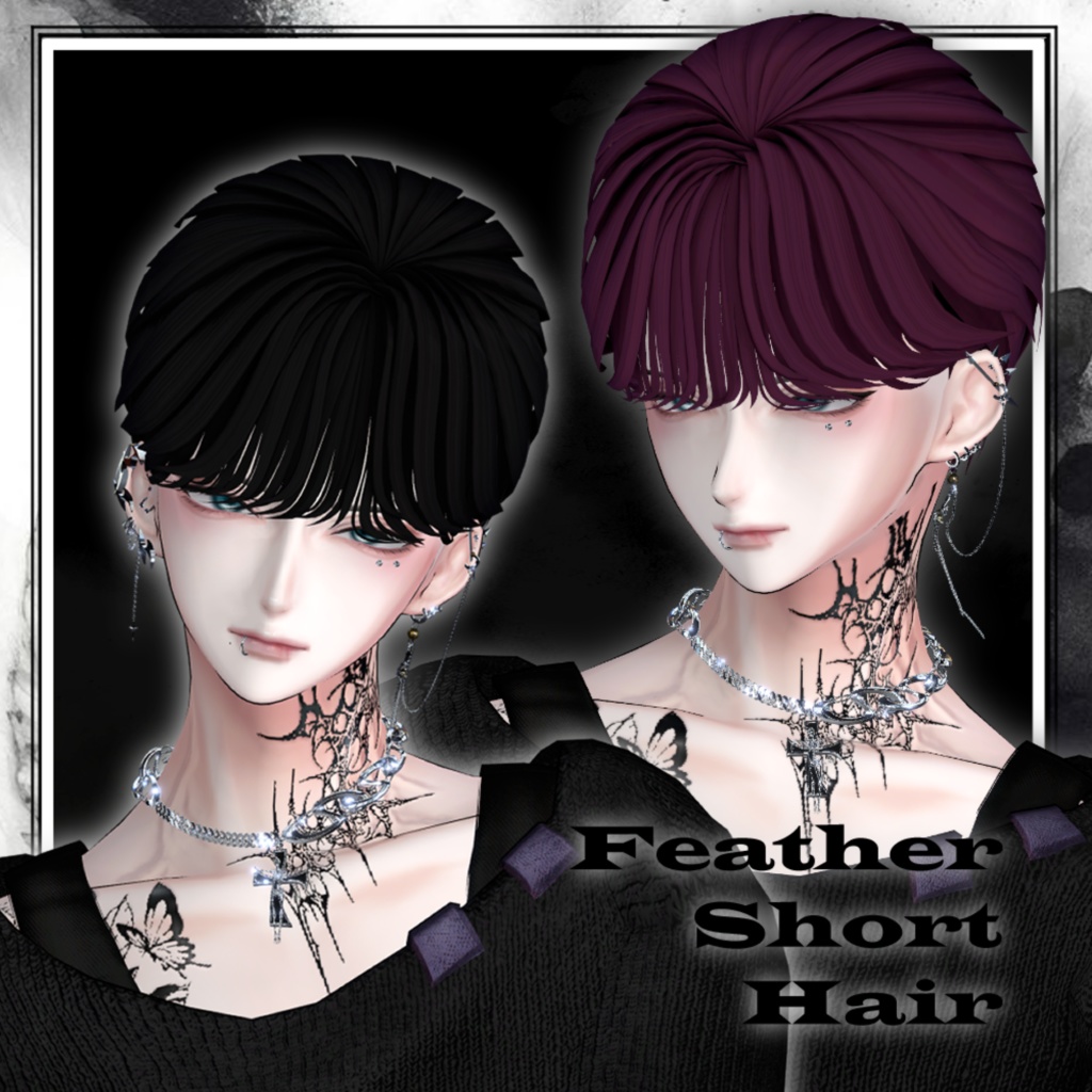 【Sale / 25% off】✦Feather Short Hair 