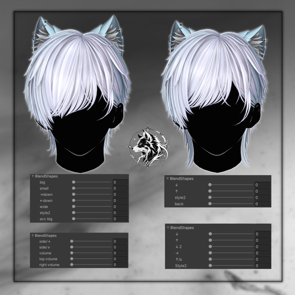 ■Sale 15%off ✦Rome Wolf Hair 【9アバター対応】