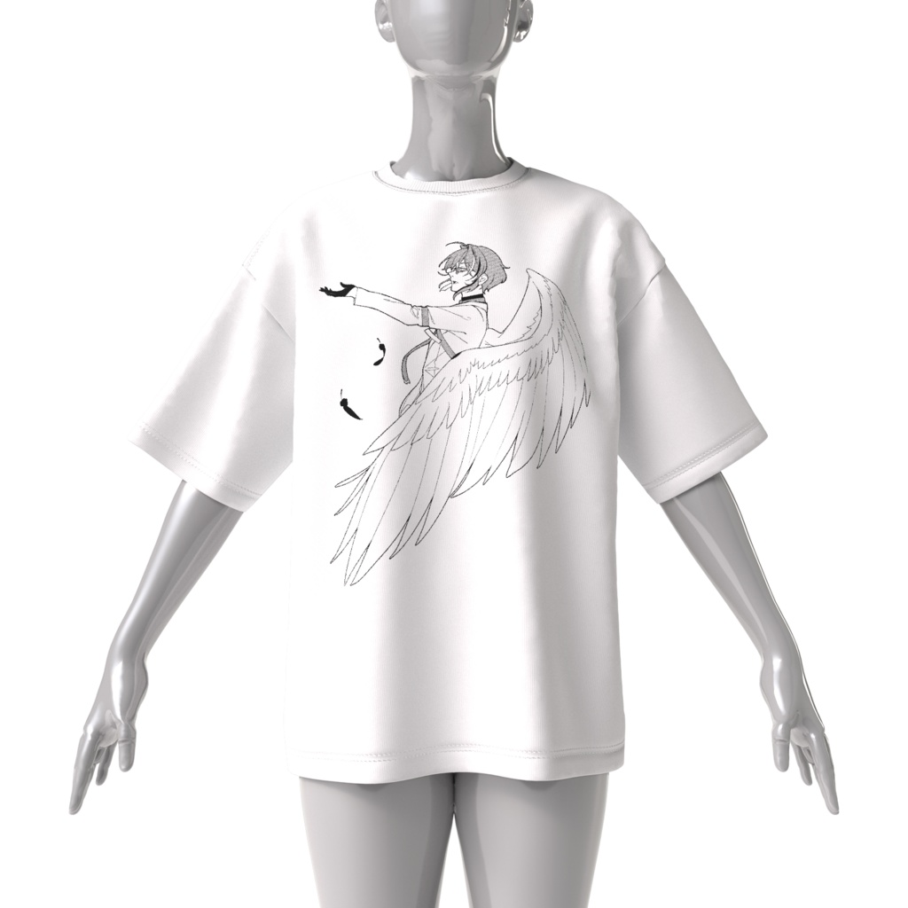 sintheticunleash - #01 前面印刷ビッグシルエットTシャツ